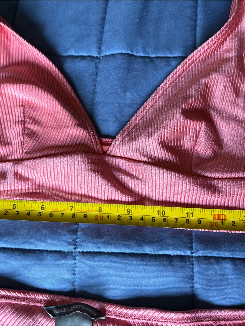 Vince Pink Ribbed Bikini Set - Picture 2 of 8